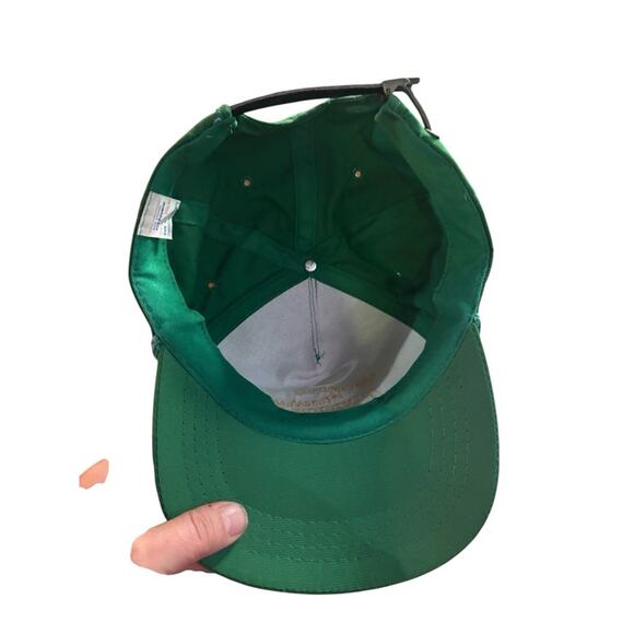 Vintage Ancient Order Of Hibernians Green Dad Hat Rope Brim Green Adjustable Cap - Picture 6 of 7